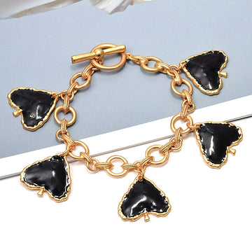 Black Hearts Bracelet - SunsetFashionLA
